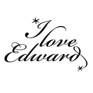  I Love Edward Script Hand Temporary Tattoos   6 Tats per 