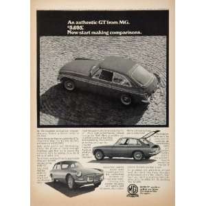 1967 Ad Vintage MGB/GT Car MG Austin Healey Price 