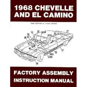  1968 CHEVROLET CHEVELLE EL CAMINO Assembly Manual Book 