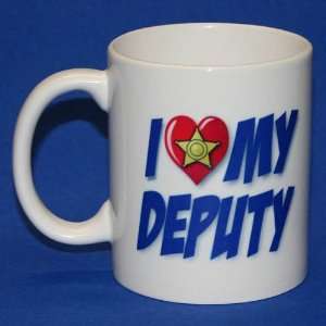  I Love My Deputy 5 Point Star Coffee Mug 