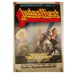  Judas Priest Poster Concert Berlin 1988 