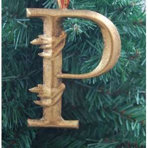  Heaven Sends   Decorative Gold Letter P   Christmas 