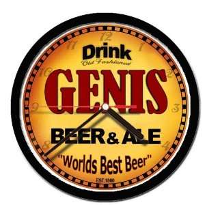  GENIS beer and ale cerveza wall clock 