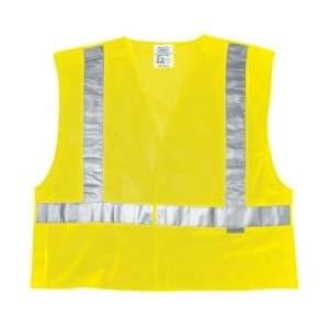  MCR Safety Lime Tear Away Safety Vest ANSI Class 2 Size 
