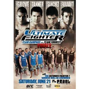  UFC TUF 7 Autographed Poster