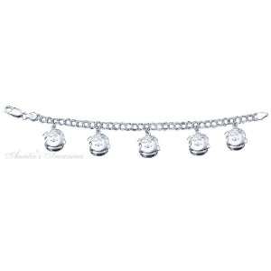   Silver 7 Unique Peanuts Linus Van Pelt Charm Bracelet Jewelry