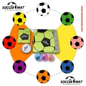  Soccer Mat 4.33 x 4.33 Feet Nonslip Mat with 2 DVDs and 1 