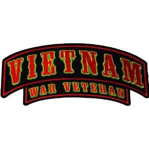  Vietnam War Veteran Rocker Patch large