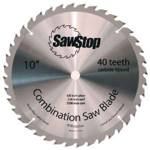 SawStop CNS 07 148 40 Tooth Combination Table Saw Blade, 10 Inch with 