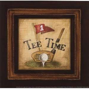  Golf Tee Time   petite Finest LAMINATED Print Gregory 