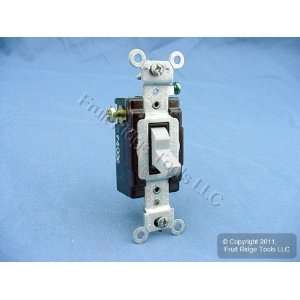 Leviton Gray COMMERCIAL 3 Way Toggle Wall Light Switch 15A 5503 2GS