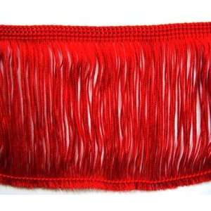    10 Yds Red Chainette Fringe 3.75 Inch Arts, Crafts & Sewing