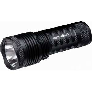 4Sevens Flashlights Maelstrom X10 640 Lumens Flashlight w/ Bezel Black 