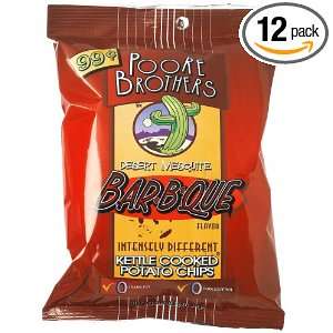 Poore Brothers Barbecue Kettle Chips, 2.5 Ounce Units (Pack of 12)