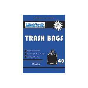    Primrose Plastics 33Gal 1.25M Trash Bag Black 33308