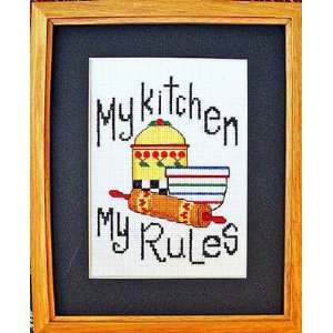  My Kitchen My Rules   Cross Stitch Pattern Arts, Crafts 