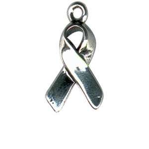   Sterling Silver Ribbon Charm by SilverChicks (#3553) 