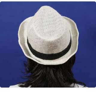 mens womens FEDORA STRAW hats cap beach NWT Fm1 IVORY  