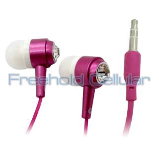 Pink Diamond 3.5mm Stereo Earphone Headphone for iPod Nano Touch  