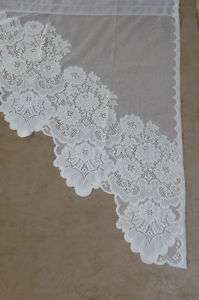 Swags Roses Ivory Lace Pair @ 60Wx38L NWOT  
