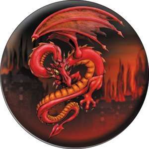  Dragons Red Dragon Button B 3796 Toys & Games