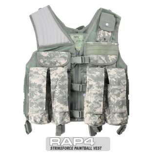 RAP4 Strikeforce Tactical Paintball Vest   ACU Camo   Size Regular 