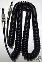 NEW 20, 1/4 Ends Guitar/Bass Coiled Patch Cable  