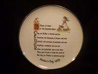 HOLLY HOBBY Plate MOTHERS DAY 1973 mint  