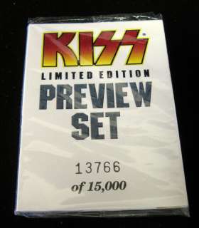 1997 Cornerstone Kiss Limited Edition Preview Set (9)  