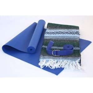 Yoga Kit with Mexican Blanket   The Blues  Sports 