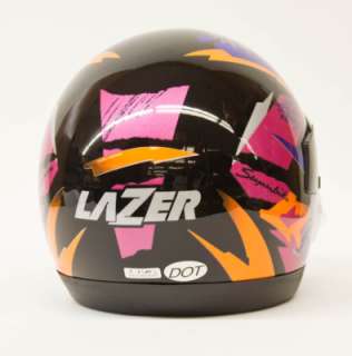 Vintage Lazer LZR Full Face Bk/Mau/Or Helmet XL (0542)  