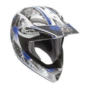 MT X Evolution Blue Off Road Motorcycle Helmet Large AGV SPA   ITALY 