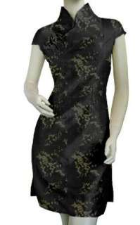 Mini Cheongsam Chinese dress yd069 lf gold Plus Size 