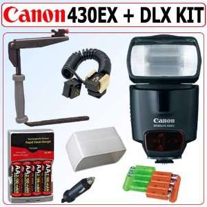  Canon 430EX Speedlite Flash + Deluxe Accessory Kit Camera 