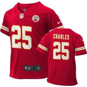  Jamaal Charles Toddler Jersey Home Red Game Replica #25 
