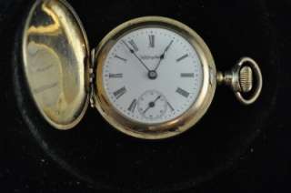 VINTAGE 0S HAMPDEN MOLLY STARK HUNTING CASE POCKETWATCH KEEPING TIME 