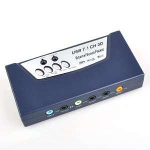  7.1Ch USB 2.0 External Optical Sound Card Audio Adapter 