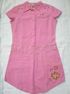 NEW OILILY GIRLS WOMANS pink embroidered DRESS 164 14 S  