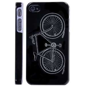  For iPhone 4/iPhone 4S Hard Back Cover Protective Black 