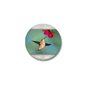  Mini Button Black Chinned Hummingbird 