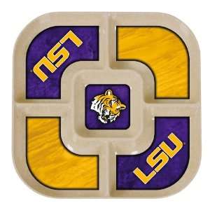 NCAA Louisiana State Fightin Tigers 13 Inch Square EcoBamboo 5 Section 