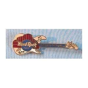 Hard Rock Cafe Pin 10258 Skydome Toronto Guitar Red Cream and Blue on 