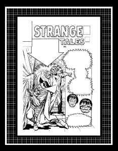 Jack Kirby Strange Tales #130 Rare Production Art Cover  