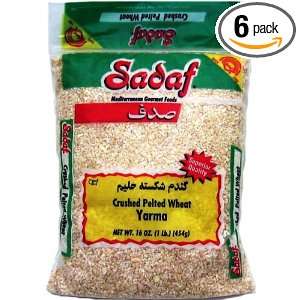Sadaf Wheat Pelted Yarma, 16 Ounce (Pack of 6)  Grocery 