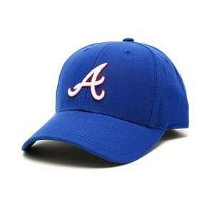  Atlanta Braves 1981 86 Home Cooperstown Fitted Cap   Royal 