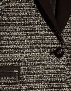 Zara combined zip blazer tweed XL new with tag  