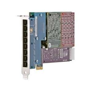 Digium AEX808E (0 FXS/8 FXO) PCI e Card w/Echo Cancellation   New