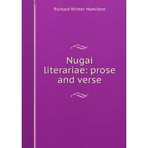  Nugai literariae prose and verse Richard Winter Hamilton Books
