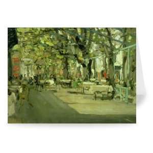  Cafe in Yalta, 1905 (oil on canvas) by   Greeting Card 