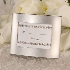  Modern arched silver placecard frames